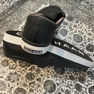 Men’s Cole Haan slide on leather shoes size 12